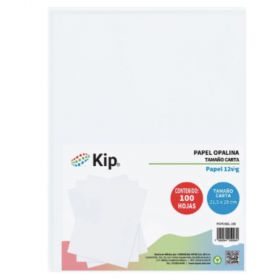 PAPEL OPALINA T/CARTA 125GMS C/100 HOJAS