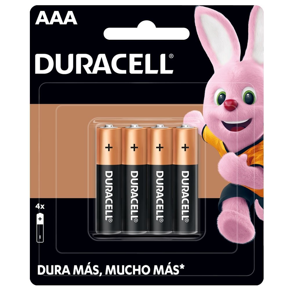 PILA DURACELL AAA BLISTER C/4 # 1092 *