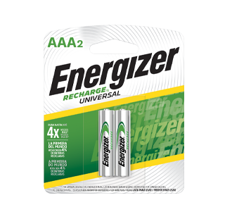 PILA RECARGABLE ENERGIZER AAA C/2 PIEZAS ***