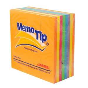 BLOCK MEMO TIP JANEL NO.54 3X3 CUBO NEON *
