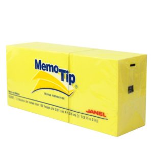 BLOCK MEMO TIP JANEL NO.54 3X3 CUBO AMARILLO *