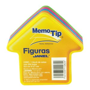 BLOCK MEMO TIP JANEL FIGURA FLECHA *-6692