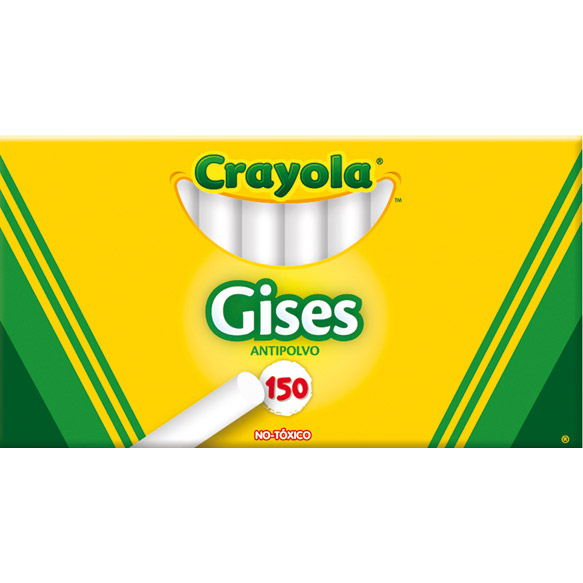 GIS CRAYOLA BLANCO C/150 NO.51-1406 ***