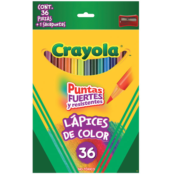 LAPICES DE COLORES CRAYOLA C/36 LARGOS NO.68-4036 *