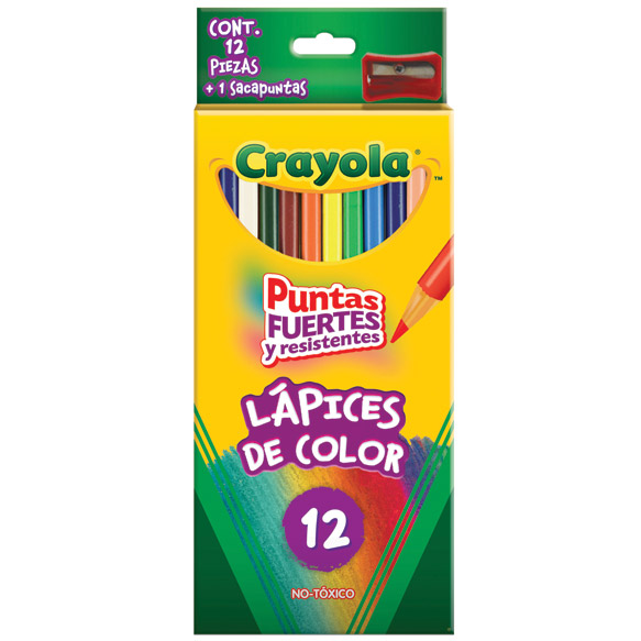 LAPICES DE COLORES CRAYOLA C/12 LARGOS NO.68-4012 *