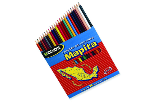 LAPICES DE COLORES DIXON MAPITA C/24 LARGOS