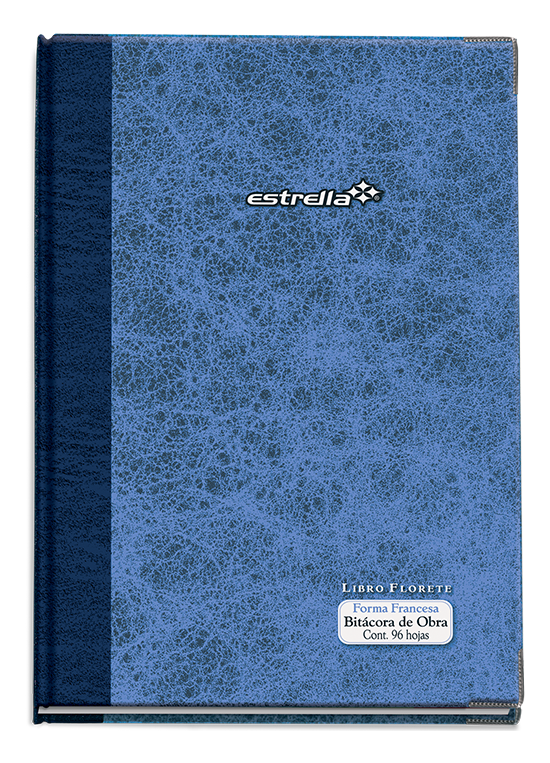 LIBRO DE BITACORA DE OBRA ESTRELLA 96 HOJAS NO.469 *