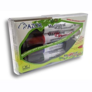 MARCADOR AZOR MAGISTRAL PLASTICO C/AROMA C/4 COL. 8364 *