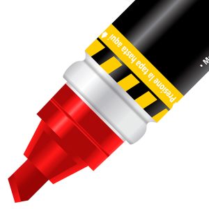 Alternative view of MARCADOR AZOR MEGA SIZE PERMANENTE ROJO 1500RO *