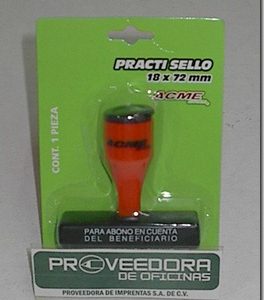 SELLO DE GOMA C/LEYENDA P. ABONO DE BENEFICIARIO 30004BN *
