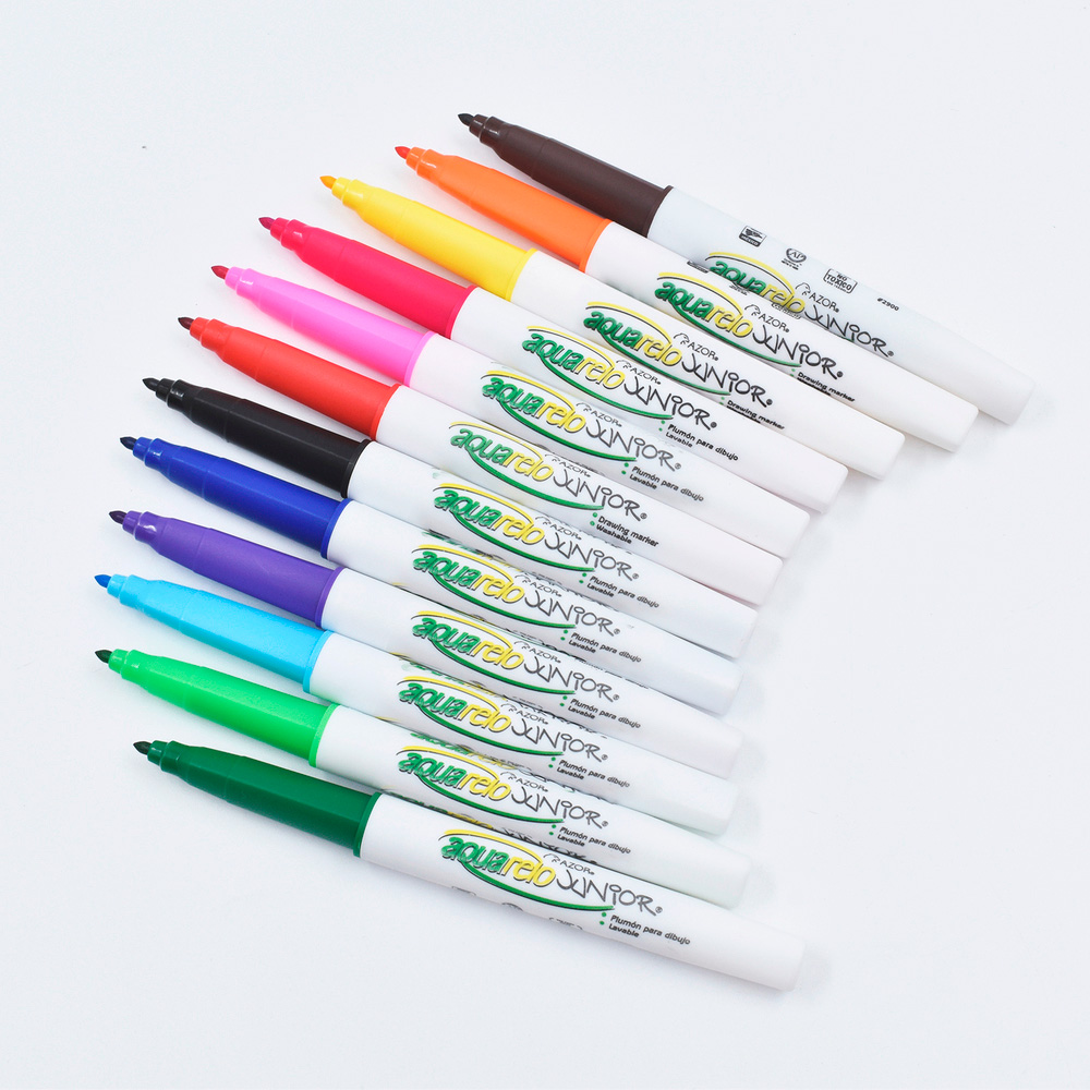 MARCADOR AZOR AQUARELO JUNIOR CON 12 COLORES (2912) *** - Image 2
