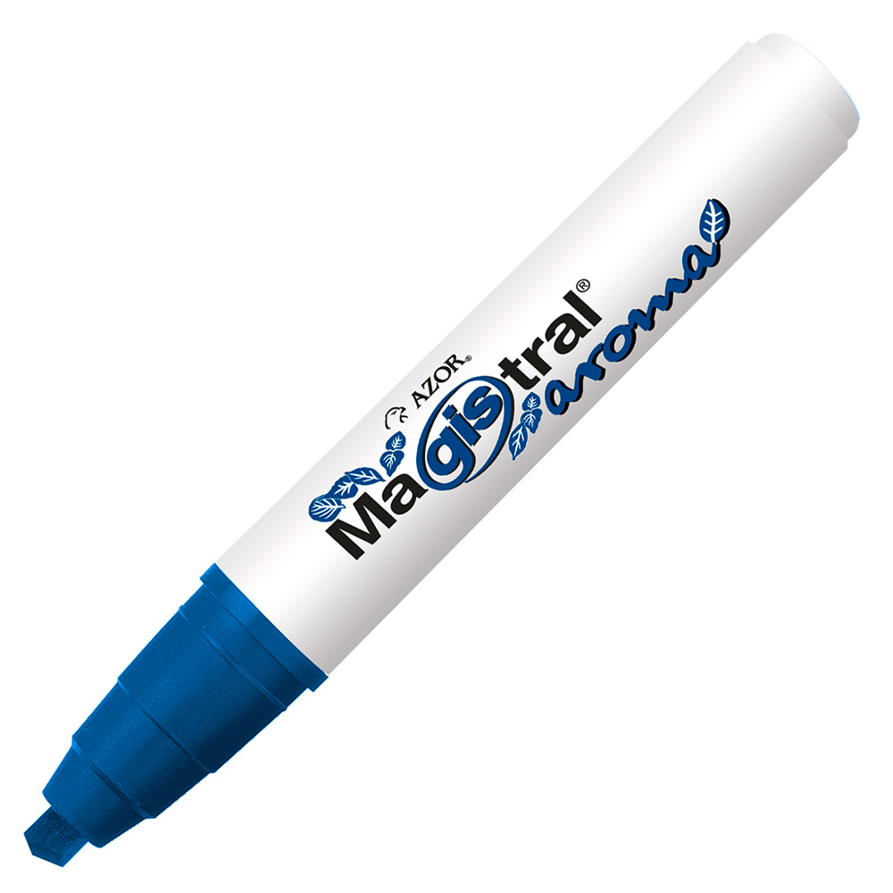 MARCADOR AZOR MAGISTRAL PLASTICO AROMA 8360 AZUL*