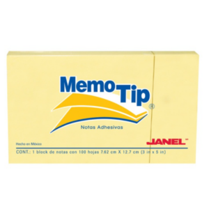 BLOCK POST-IT JANEL NO.55 3X5 AMARILLO *