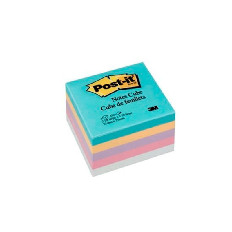 BLOCK POST-IT 3M NO.2018LA CUBO PASTEL