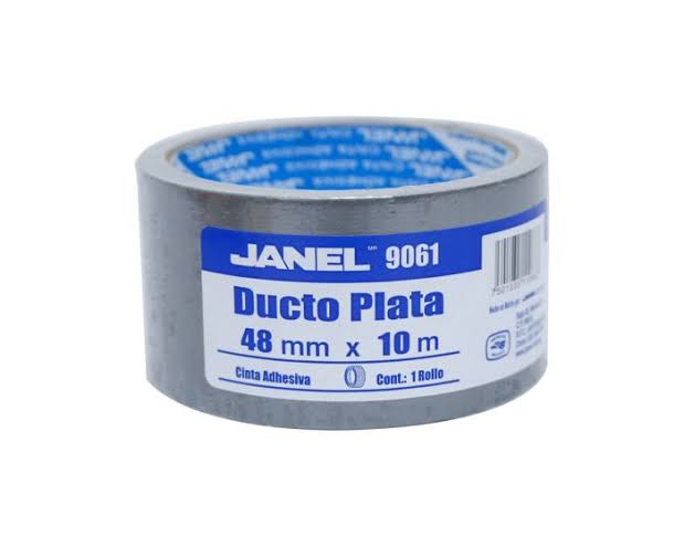 CINTA DUCTO JANEL 48X10 (PLATA) *