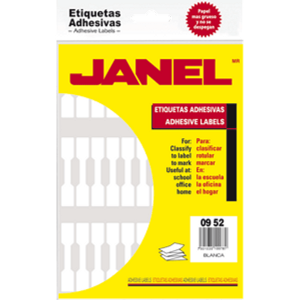 ETIQUETA JANEL NO.26 09X52MM *