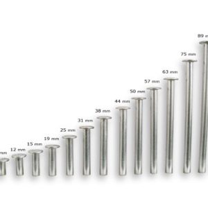 POSTE DE ALUMINIO 89MM (3 1/2) C/100 *-9000