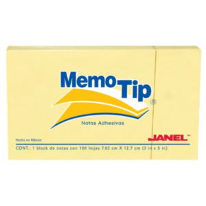 BLOCK POST-IT JANEL NO.57 3X4 AMARILLO *