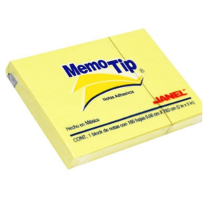 BLOCK POST-IT JANEL NO.56 2X3 AMARILLO *