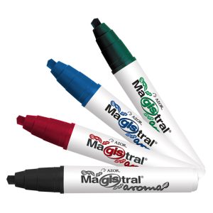 MARCADOR AZOR MAGISTRAL PLASTICO C/AROMA 8360 ROJO *