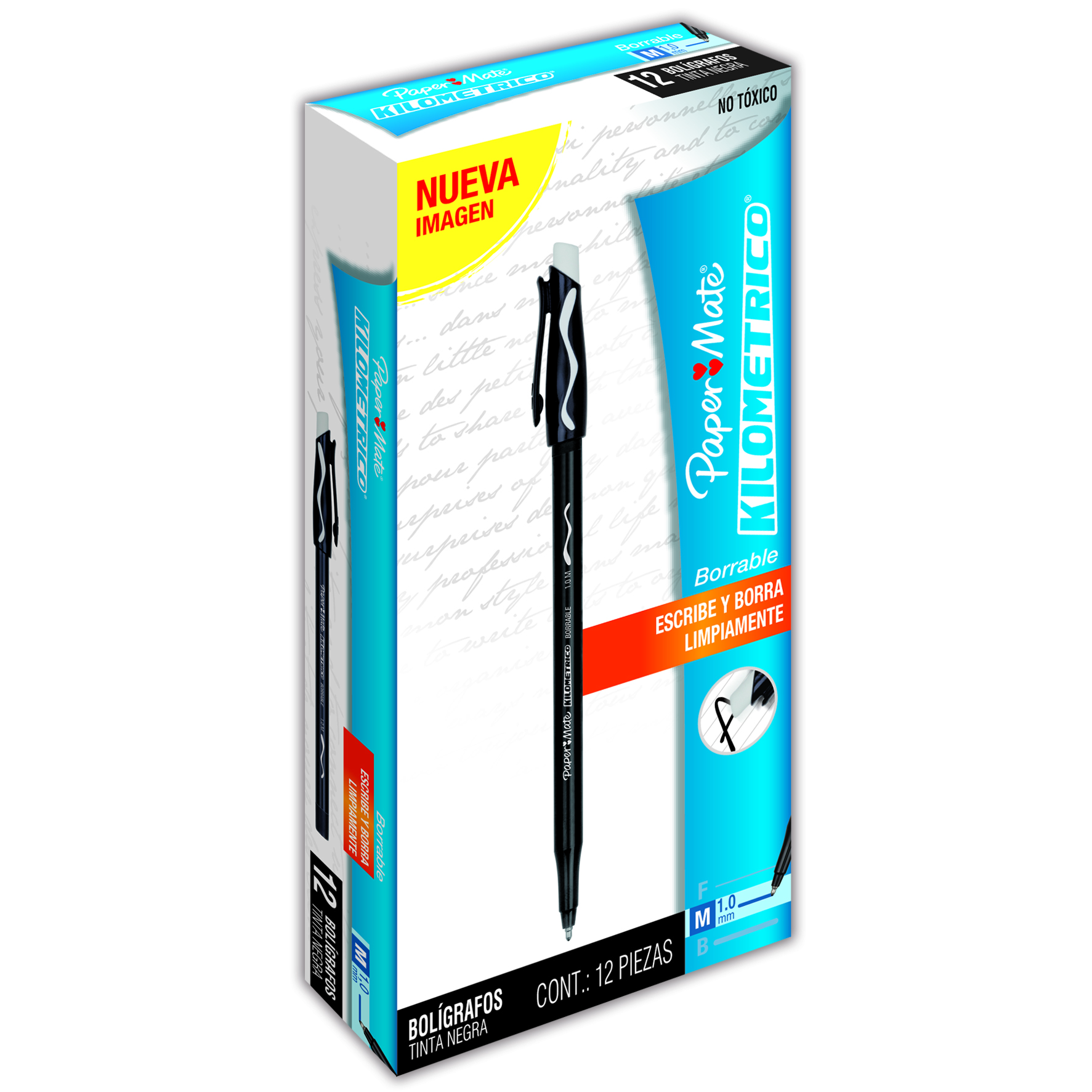 BOLIGRAFO ERASER MATE 2 NEGRO *