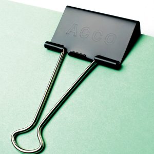 BROCHE ACCO AGARRAPAPEL CHICO 19MM CAJA C/12PZAS P2462 *
