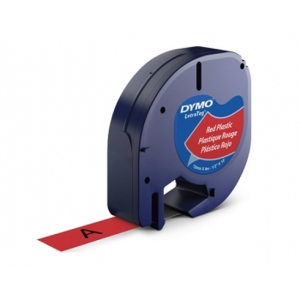 CINTA P/DYMO LETRATAG NEGRO/ROJO 91333 PLASTICO *