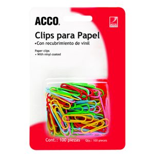 CLIP ACCO COLORES C/100 PZ P6130