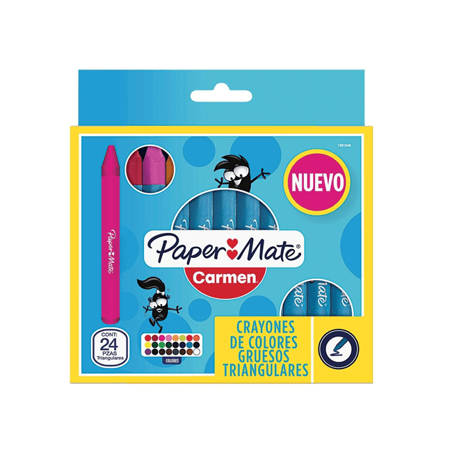 CRAYON CARMEN CAJA C/24 TRIANGULAR JUMBO