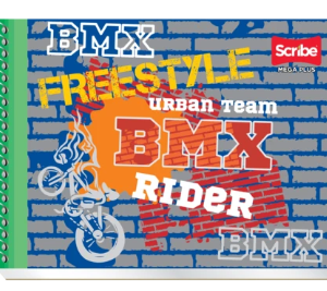 CUADERNO SCRIBE MEGA CON ESPIRAL C-4533 100H. CUADRO GRANDE FORMA ITALIANA *