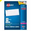 ETIQUETA AVERY NO.05167 LASER BLANCA 1.3X4.4 CM C/8000