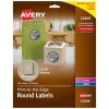 ETIQUETA AVERY NO.22808 REDONDA 2 1/2 DIAMETRO C/225 KRAFT ***