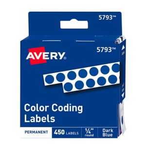 ETIQUETA AVERY NO.TD5733 PERM. RED. AZUL OBS C/450