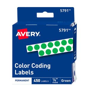 ETIQUETA AVERY NO.TD5731 PERM. RED. VERDE C/450
