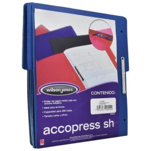 FOLDER ACCOPRESS C/BROCHE 8CMS CARTA AZUL OBSCURO