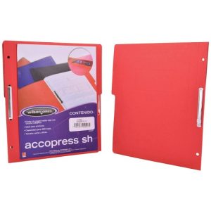 FOLDER ACCOPRESS C/BROCHE 8CMS CARTA ROJO