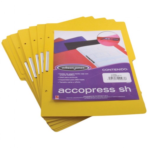 FOLDER ACCOPRESS C/BROCHE 8CMS TAMAÑO OFICIO