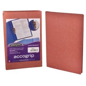 FOLDER ACCOGRIP C/PALANCA OFICIO CAOBA