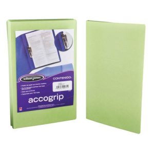 FOLDER ACCOGRIP C/PALANCA OFICIO VERDE CLARO