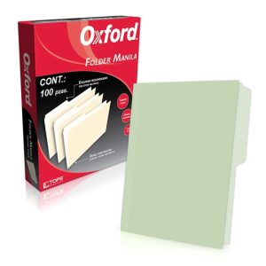 FOLDER CARTA CAJA C/100 VERDE *