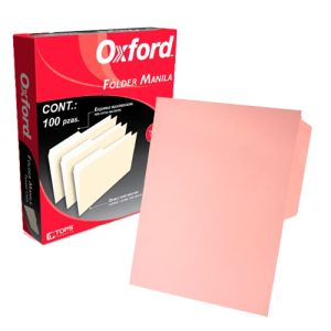 FOLDER OFICIO CAJA C/100 ROSA *