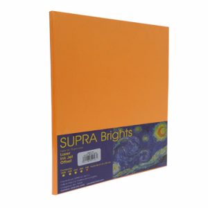 PAPEL BOND SUPRA 75 GRS. T/CARTA C/100 BRILLANTE NARANJA ORANGE ZANAHORIA *