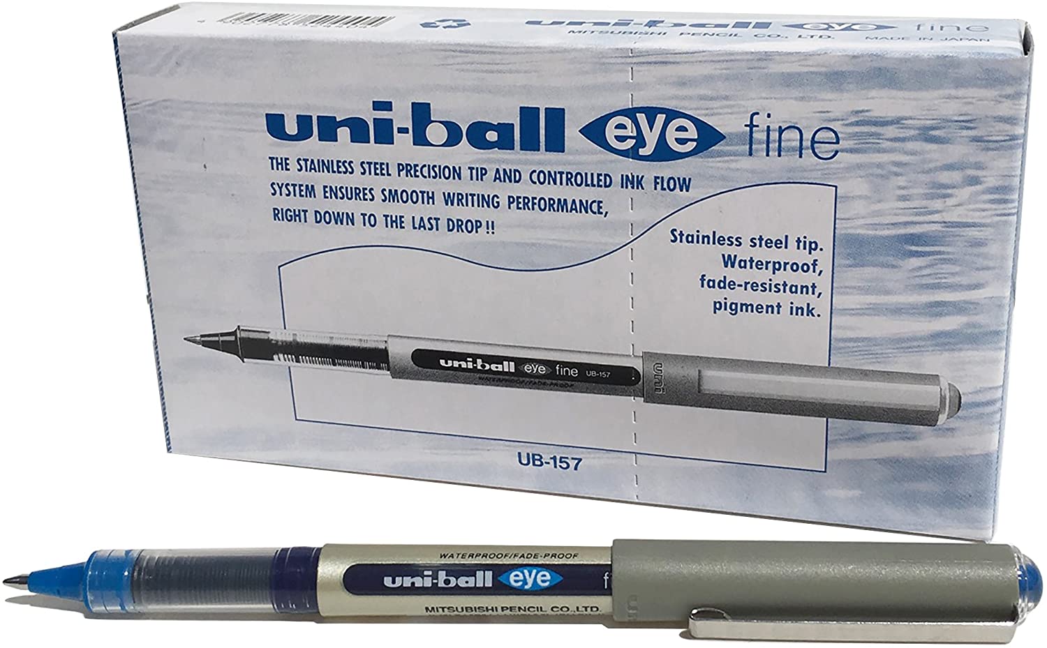 PLUMIN UNI-BALL VISION FINO 0.7MM AZUL (UB157)