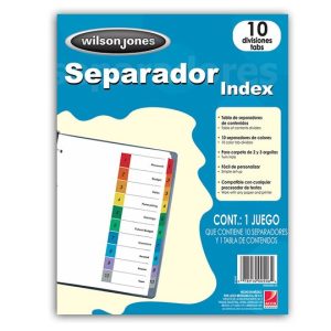 SEPARADOR ACCO WILSON JONES C/10 P1347 *
