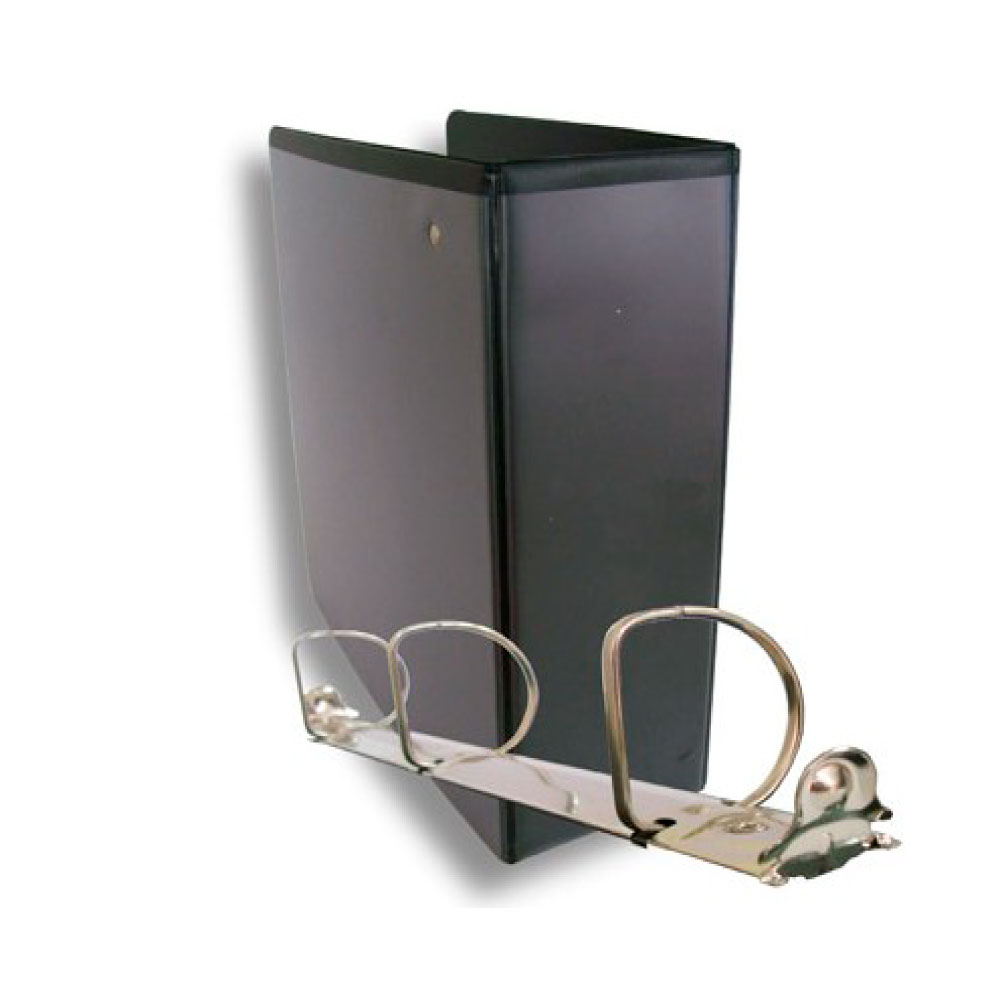 CARPETA TORRE 4 100MM C/CRISTAL H/D NEGRA-0