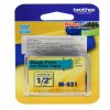CINTA P/ROTULAR BROTHER M531 NEGRO/AZUL 12MM -0