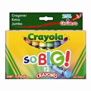 CRAYON CRAYOLA CJA C/12 EXTRA JUMBO SO BIG 52-1912-0