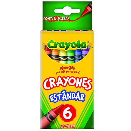CRAYON CRAYOLA CJA C/06 ESTANDAR NO.52-3006-0