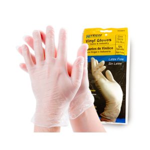 GUANTES DE VINYL HITECH DESECHABLES CAJA C/3 PARES-0
