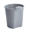 CESTO SABLON REDONDO DE PLASTICO GRIS NO.8004GR-0